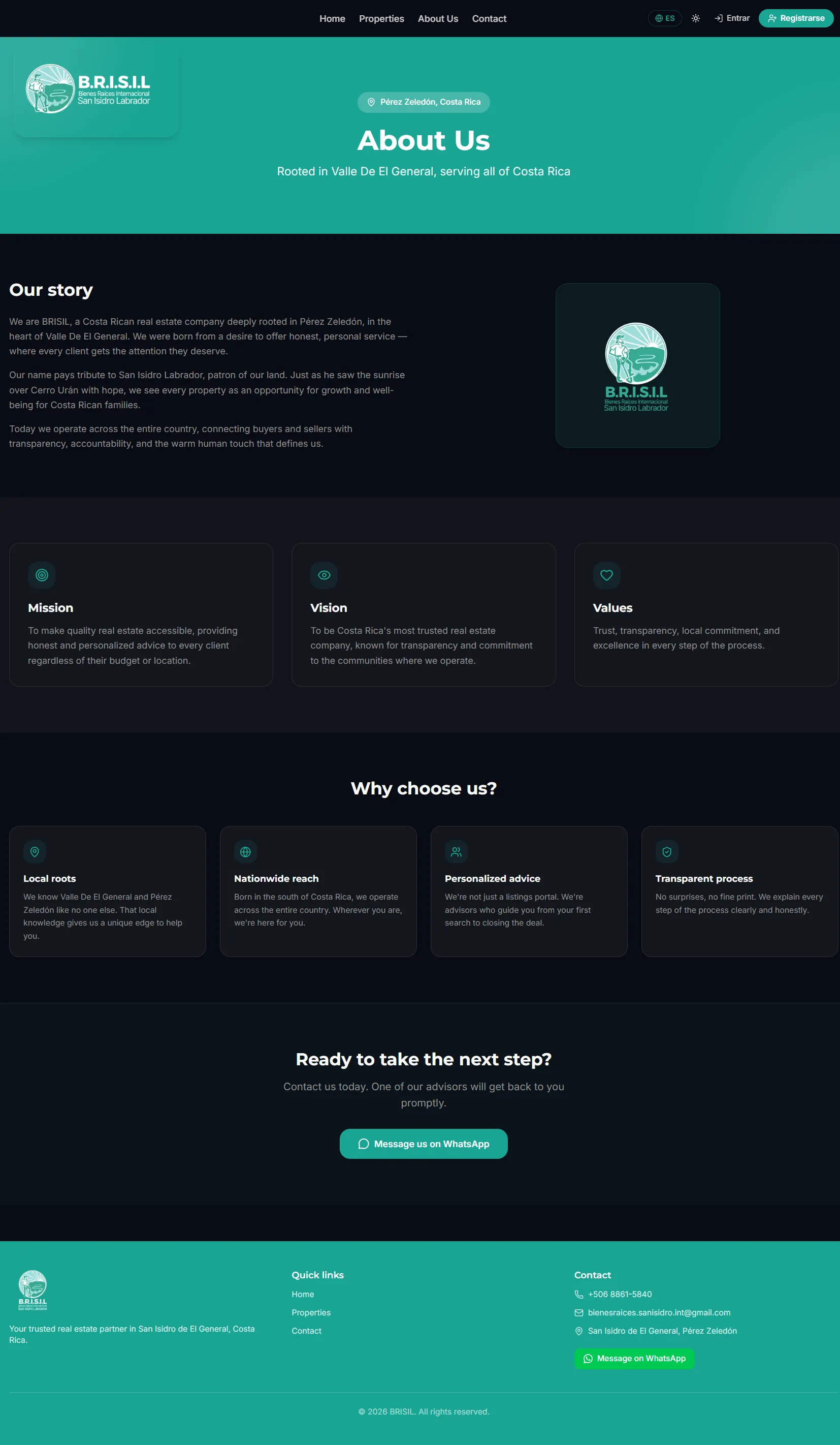 Listado de propiedades disponibles
